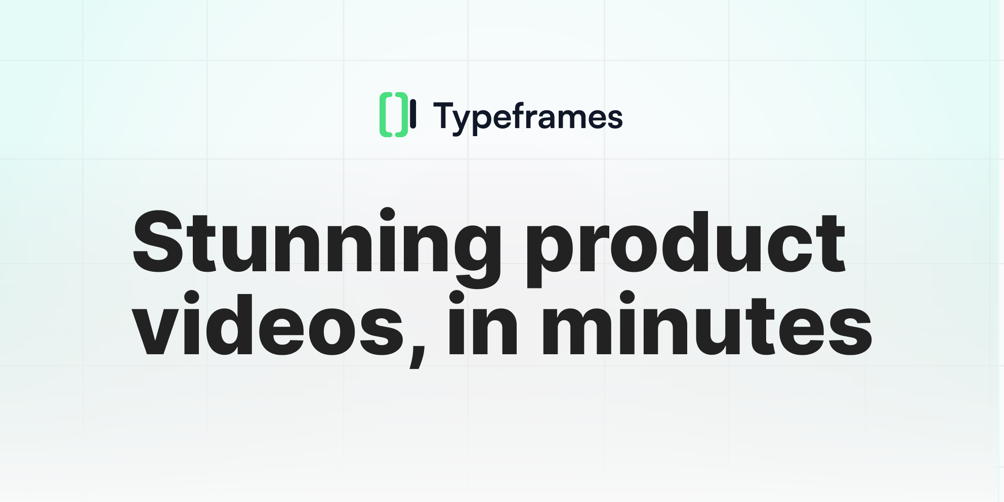 Typeframes - Create Stunning Product Videos with Ease