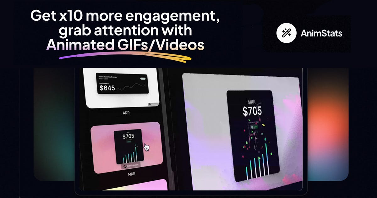AnimStats - Get x10 more engagement, grab attention with Animated GIFs/Videos